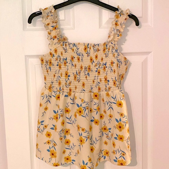 2X Yellow Shein Babydoll Tank Top - Picture 3 of 5